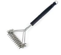 LHLXZQ Brosse de Nettoyage de Barbecue, Brosses pour Gril en métal avec Poils à Deux, Poignée Extra Longue & Nettoyage à 360°, Accessoires de BBQ pour Tous Les Grils Extérieur