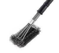 LHLXZQ Brosse de Nettoyage de Barbecue, Brosses pour Grill en métal avec Poils à Quatre, Poignée Extra Longue & Nettoyage à 360°, Accessoires de BBQ pour Tous Les Grils Extérieur