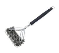 LHLXZQ Brosse de Nettoyage de Barbecue, Brosses pour Grill en métal avec Poils à Trois, Poignée Extra Longue & Nettoyage à 360°, Accessoires de BBQ pour Tous Les Grils Extérieur#2