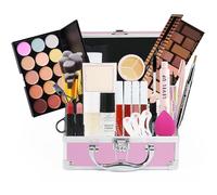 LHLXZQ Ensemble de maquillage pour femmes, kit maquillage professionnel multifonctionnel, kit de voyage luxe portable avec fard à paupières, brillant à lèvres, correcteur, mascara, fard à joues#4