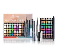 LHLXZQ Kit de Maquillage pour Yeux, Set de Cosmétique Complet avec Palette de Fards à Paupières Mascara Eyeliner Crayon à Sourcils et pinceau de maquillage, 01B