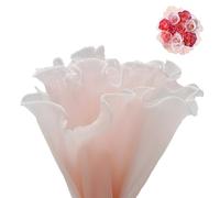 LHLZNB Papier d'emballage en maille de 4 m de large, 28 cm de large, bord perlé, papier d'emballage pour bouquet de fleurs, fournitures de fleuriste, cadeaux d'anniversaire de mariage (rose)