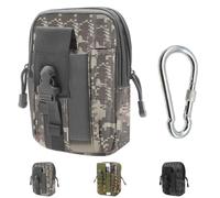 LHLZNB Sac banane tactique + crochet extérieur, sac banane universel pour l'extérieur, sac banane utilitaire avec étui pour téléphone portable pour le sport, le cyclisme, la randonnée, la pêche, le