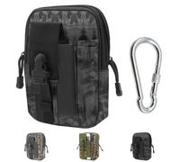 LHLZNB Sac banane tactique + crochet extérieur, sac banane universel pour l'extérieur, sac banane utilitaire avec étui pour téléphone portable pour le sport, le cyclisme, la randonnée, la pêche, le