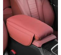 LHMM Coussin Console Centrale Voiture pour Pathfinder Armada Xterra Cube Kicks Qashqai Murano CrossCabriolet, Accoudoir Console Centrale Voiture Cuir PU Coussin Accoudoir Voiture,Red