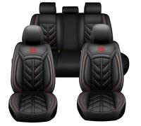 LHMM Ensemble Complet de Housses de Siège pour Hyundai Accent Mistra Sonata Staria Santafe Kona, Cuir PU Imperméable Antidérapant Respirant et Compatible avec Les Airbags Latéraux