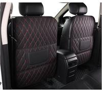 LHMM Protection Siège Voiture pour Tesla Model S 2012-2025, Protecteur Dossier Siège Voiture Leather Sièges Auto Avant Dossier Housse Sièges Protège,BlackRed