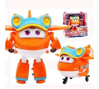 LHMYPP Sunny L12CM Déformation Robot Super Ailes Nouveaux Jouets Version Hangar Jouets pour Enfants Garçon Véhicules Inertiels Fille Transformation Avion Créatif Cadeau