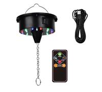 Lhnjkmgry Lumières de Moteur de Boule Disco Rotative avec Télécommande, 18 LED pour Rotateur de Boule à Facettes de 12, 16, 20 et 24 Pouces (Boule Non Incluse)