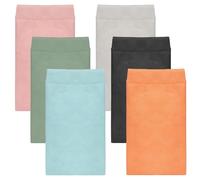 LHOEST Etui Lunettes Souple Cuir 6 Pièces Etui a Lunette Souple Femme Homme Pochette Lunettes Souple Cuir Étui Lunettes de Soleil Étui à Lunettes Enfant Adulte Portable Pochette Lunettes Étanche