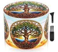 LHOEST Grand Grinder Metal 63 MM Effriteuse Grinder Arbre Broyeur grinder Crusher Moulin a Epices avec Grattoir et Brosse en Plastique 4 Couches Moulin à épices