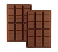LHOEST Moule Tablette Chocolat Silicone Moule Chocolat Dubai 2 Pièces DIY Moule Silicone Tablette de Chocolat Dubai Mini Moule a Chocolat en silicone pour Praline Bonbons Pâtisseries