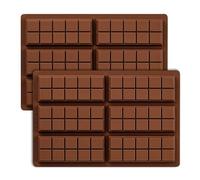 LHOEST Moule Tablette Chocolat Silicone Moule Chocolat Dubai 2 Pièces DIY Moule Silicone Tablette de Chocolat Dubai Mini Moule a Chocolat en silicone pour Praline Bonbons Pâtisseries