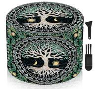 LHOEST Moulin à épices Grandes broyeurs, moulin à épices de 63 mm avec grattoir et brosse en plastique, moulin à épices 4 couches design arbre, broyeur à pollen métal lot de 4 pour épices