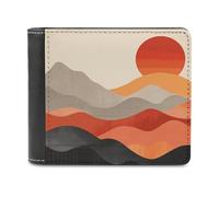 LHOKDR Porte-cartes portable, portefeuille multifonction imprimé rétro images, portefeuille de voyage simple, portefeuille unisexe, noir, taille unique, contemporain, Noir , Taille unique,