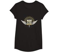 l'homme de Dieu : Une Foi rayonnante et inspirante T-Shirt, Fille, Noir, M