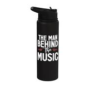 L'homme derrière le DJ de musique Stainless Steel Insulated Water Bottle