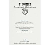 L'Homme n°249 - Varia - Collectif - Ecole Des Hautes Etudes En Sciences Sociales - broché - Revue