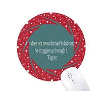 l'homme n'a jamais révélé qoutes healing phrases tapis de souris rouges rondes roues en caoutchouc