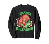 l'homme Qui Murmure À L'oreille des Piranhas Piranha Rétro Sweatshirt