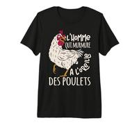 l'homme Qui Murmure À L'oreille des Poulets Humour Poules T-Shirt Haut de Gamme