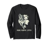 L'Homo Homini Lupus Man est un loup pour l'homme Manche Longue