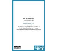 L'honneur et le droit Prix dupin aînéprix de thèse de l'université panthéon-assas (paris ii)prix de th - Bernard Beignier - Lgdj - broché - Etude