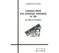 L'honneur Pietine D'un Domestique Homosexuel En 1909 - Sur Gide Et " Corydon
