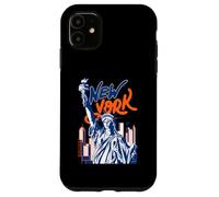 L'horizon de Lady Liberty à New York, Un Tourisme coloré à New York Coque pour iPhone 11