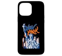 L'horizon de Lady Liberty à New York, Un Tourisme coloré à New York Coque pour iPhone 13 Pro Max