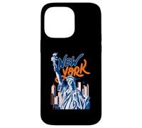 L'horizon de Lady Liberty à New York, Un Tourisme coloré à New York Coque pour iPhone 14 Pro Max