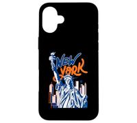 L'horizon de Lady Liberty à New York, Un Tourisme coloré à New York Coque pour iPhone 16 Plus