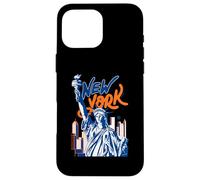 L'horizon de Lady Liberty à New York, Un Tourisme coloré à New York Coque pour iPhone 16 Pro Max