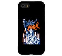 L'horizon de Lady Liberty à New York, Un Tourisme coloré à New York Coque pour iPhone SE (2020) / 7/8