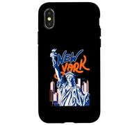 L'horizon de Lady Liberty à New York, Un Tourisme coloré à New York Coque pour iPhone X/XS