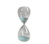 l'horloge, Sablier minuterie sable horloge verre for décor minuterie verre sablier 30 Minutes/60 Minutes bureau décoration de la maison(Blu,8.2cm*21cm)