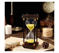 l'horloge, Sablier sablier, minuteries, double protection, assistant de gestion du temps for enfants, aide les clients à graver leur nom ou leur citation sur le sablier(Unique Colour,60 minutes)