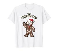 L'horreur effrayante des fêtes de Fin d'année The Gingerdead Man Gingerbread T-Shirt Graphique avec Valeur, Homme, Blanc, L
