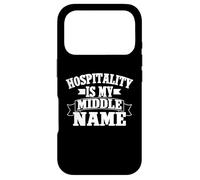 L'hospitalité est Mon deuxième prénom : Directeur d'hôtel Coque pour iPhone 17 Pro