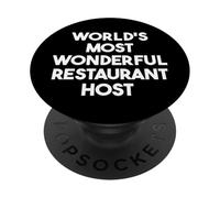 L'hôte de Restaurant Le Plus Merveilleux au Monde PopSockets PopGrip Adhésif