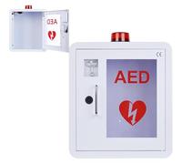 LHQYA Armoire De Rangement Defibrillateur AED, Armoire De Premiers Soins Médicaux avec Verrouillage De Clé, Volume De Haut-Parleur: 85-120 DB, s'adapte À La Plupart des Modèles AED