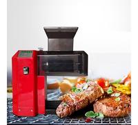 LHQYA Attendrisseur De Viande Électrique 600 W en Acier Inoxydable, Épaisseur De Coupe : 0-4 Cm, Ouverture d'alimentation : 19 X 16 Cm. Attendrisseur De Viande Ultra-Efficace, Facile À Nettoyer