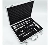 LHQYA Kit D'examen Neurologique, Appareil De Diagnostic Neurosensoriel en Acier Inoxydable avec 7 Outils, Examen Complet/Examen d'apprentissage, pour Examen Neurologique