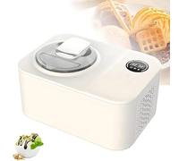 LHQYA Machine À Glace Molle De 1,2 L, Sorbetière avec Écran LCD, 4 Modes, Préparation Rapide en 30 Minutes, Maintien Au Frais Pendant 10 Minutes, pour Une Utilisation Domestique Et Les Stands De