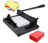 LHQYA Massicot Manuel A4, Massicot Professionnel avec Compartiment De Rangement, Largeur De Coupe : 315 mm, Épaisseur De Coupe : 0,1 À 40mm, pour Les Bureaux, Les Écoles, Les Particuliers