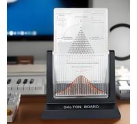LHQYA Planche De Galton 12 X 17 Cm, Modèle Mathématique De Distribution Normale, Démonstration Pédagogique De Probabilités avec Courbe Rouge, pour La Génétique, La Finance, La Fabrication Et Le Sport
