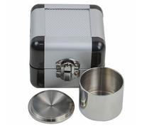 LHQYA Pycnomètre De Densité 37mm/50mm/100ml, Pycnomètre De Peinture en Acier Inoxydable avec Boîte De Rangement, Erreur De Mesure 1mg, Conception À Grande Ouverture, pour Les Matériaux Auxiliaires