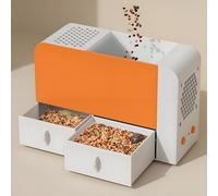 LHQYA Séparateur De Balles Électrique pour Graines De Riz, Millet Et Melon, avec Double Tiroir, Ventilateur Réglable À 5 Vitesses Et Séparation Efficace des Balles