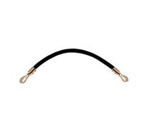 LHSJYG Anse pour Sac à Main 2pcs 60/115cm DIY Short Bag Belts PU Leather Braided Rope Handles for Handbag Shoulder Strap Parts Replacement Bags Belt(Black Gold Buckle,40cm)