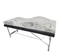 LHSJYG Coussin De Lit De Cils en Mousse Haute Densité Matelas de Massage avec Housse de lit en Mousse à Mémoire de Forme (Matelas Gris)